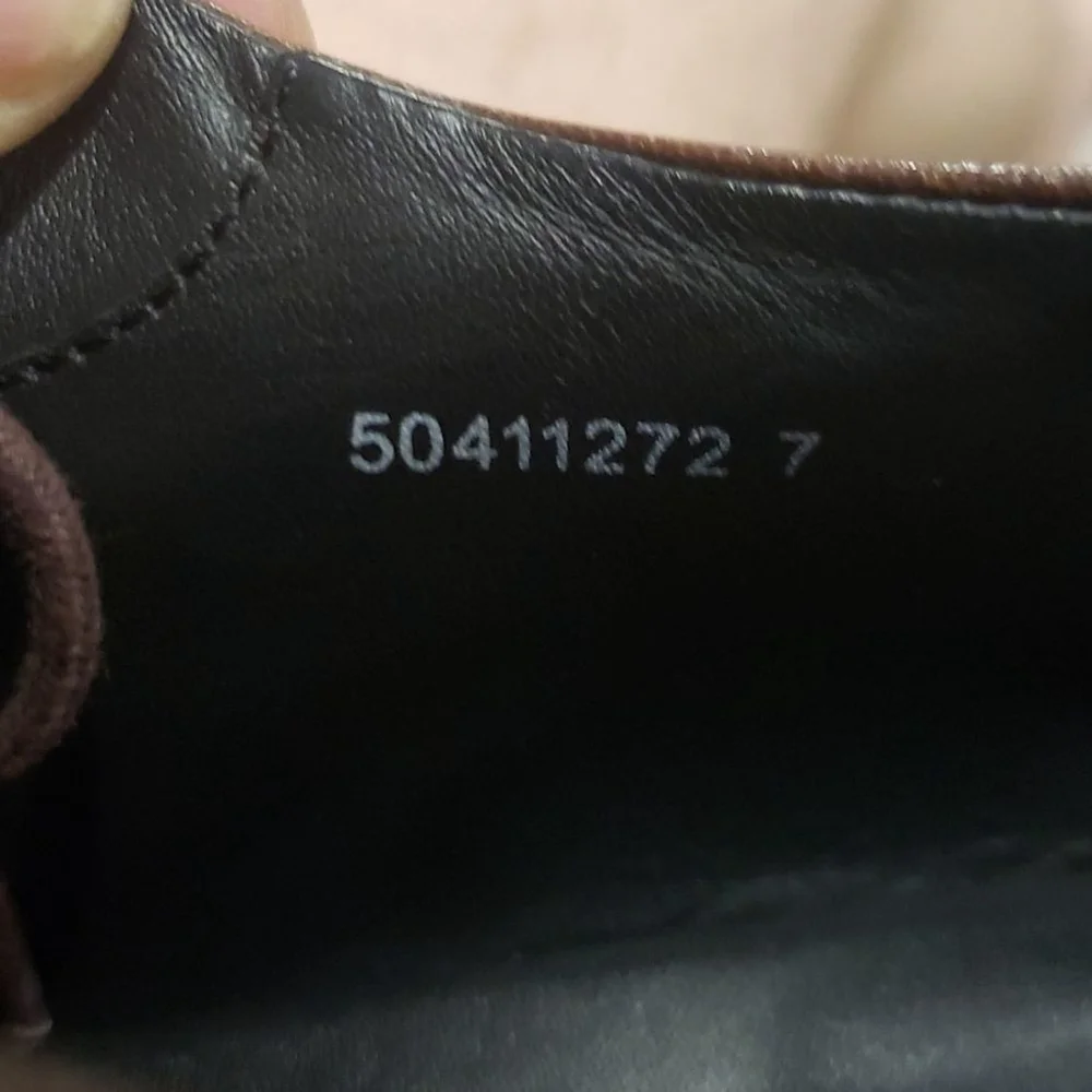HUGO BOSS Brown Leather Captoe oxford shoes
